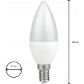 LED žárovka Pelee C37 studená bílá