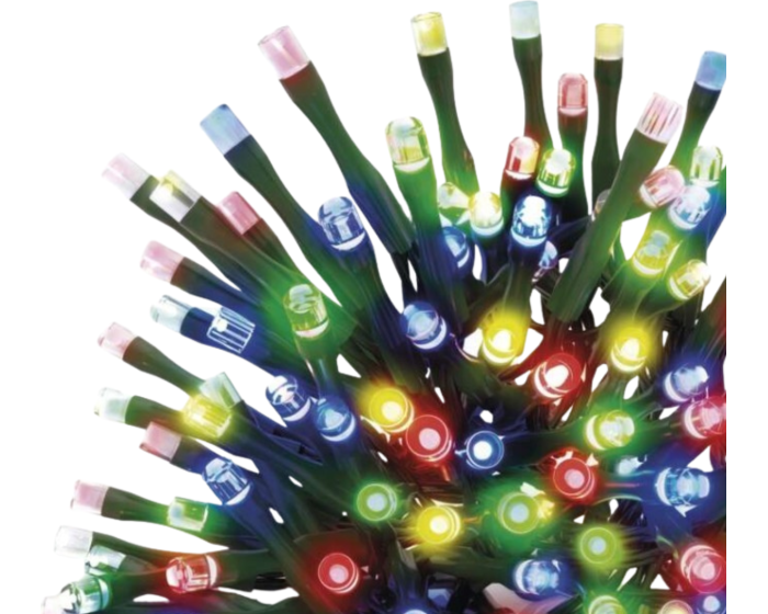 Vánoční LED světelný řetěz s časovačem Spirit 1200 cm vícebarevný