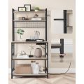Kuchyňský regál Vasagle Muse 80 cm šedo-béžový/černý