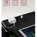 Sada 2 ks nočních stolků Vasagle Girgo se zásuvkou a USB porty černá
