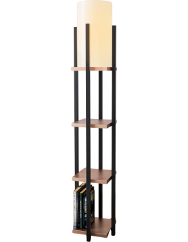 Stojací lampa Nora V černá/měděná