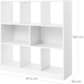 Knihovna Vasagle Aryan 100 cm bílá