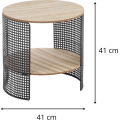 Konferenční stolek WZOR 41 cm přírodní dub/černý