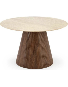 Jídelní stůl Pireus 120 cm travertin/ořech