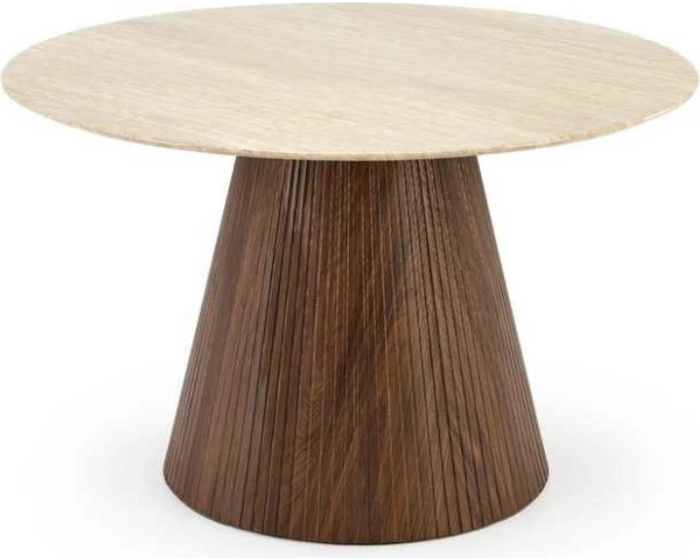 Jídelní stůl Pireus 120 cm travertin/ořech