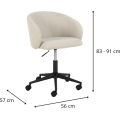 Designová kancelářská židle Eleanor béžová