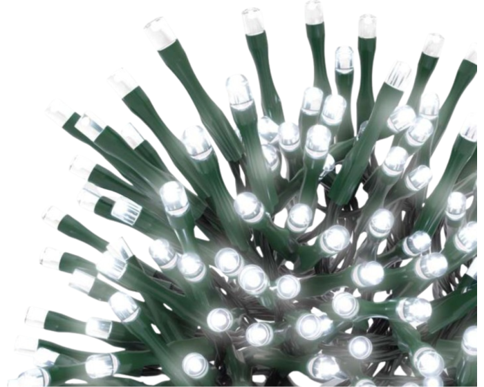 Vánoční LED světelný řetěz s časovačem Spirit 1200 cm studený bílý