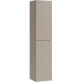 Koupelnová sestava Iconic s deskou, umyvadly, zrcadlem a skříňkami 160 cm kašmírová/dub coast evoke