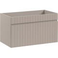 Závěsná skříňka Iconic s deskou 80 cm kašmírová/dub coast evoke