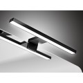 Koupelnová sestava Iconic s deskou, umyvadly, skříňkami a zrcadlem 180 cm bílá/dub santa fe vintage