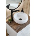 Závěsná skříňka pod umyvadlo Iconic s deskou 160 cm bílá/dub santa fe vintage