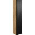 Koupelnová sestava Luxor Black s deskou, umyvadly a skříňkami 160 cm černá/dub olejovaný