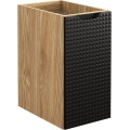 Závěsná skříňka pod umyvadlo Luxor Black s deskou 70 cm černá/dub olejovaný