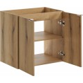 Koupelnová sestava Nova Oak II s deskou, umyvadlem a skříňkami 60 cm dub evoke/bílá