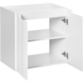 Závěsná skříňka Nova White Gaja II s deskou 50 cm bílá/dub evoke