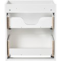 Závěsná skříňka Nova White Beyond s deskou a umyvadly 120 cm bílá/dub evoke