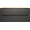 Závěsná skříňka Ocean s deskou 120 cm černá/dub olejovaný