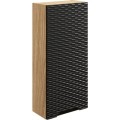 Koupelnová sestava Ocean s deskou, umyvadly a skříňkami 120 cm černá/dub olejovaný