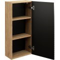 Koupelnová sestava Ocean s deskou, umyvadly a skříňkami 120 cm černá/dub olejovaný