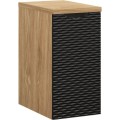 Koupelnová sestava Ocean s deskou, umyvadly a skříňkami 120 cm černá/dub olejovaný