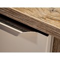 Závěsná skříňka SantaFe Smile s deskou a umyvadlem 180 cm taupe/dub santa fe vintage