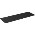 Závěsná skříňka SantaFe Lola s deskou a umyvadly 140 cm černá