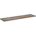 Závěsná skříňka pod umyvadlo SantaFe Smile s deskou a umyvadly 140 cm taupe/dub santa fe vintage