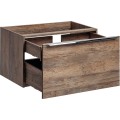 Závěsná skříňka SantaFe Slim s deskou a umyvadly 160 cm dub santa fe vintage