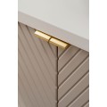 Závěsná skříňka Viva Cashmere s deskou 60 cm kašmírová/bílá