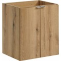 Závěsná skříňka pod umyvadlo Nova Oak s deskou 50 cm dub evoke/bílá