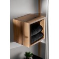 Koupelnová sestava Nova Cashmere s deskou, umyvadly a skříňkami 120 cm kašmírová/dub evoke