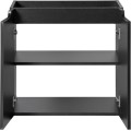 Závěsná skříňka Nova Black II s deskou 50 cm černá