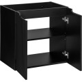 Závěsná skříňka Nova Black II s deskou 50 cm černá