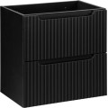 Závěsná skříňka pod umyvadlo Nova Black s deskou 80 cm černá/dub evoke