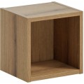 Koupelnová sestava Nova Black s deskou, umyvadly a skříňkami 120 cm černá/dub evoke
