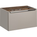 Závěsná skříňka pod umyvadlo SantaFe s deskou 120 cm taupe/dub santa fe vintage