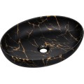 Koupelnová sestava Luxor Black Mona se skříňkami a umyvadlem 90 cm černá/dub olejovaný