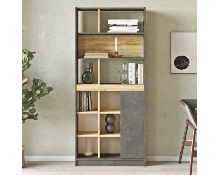 Knihovna Houseland Rory dub Wotan/beton