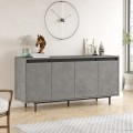 Komoda Houseland Vera beton/černá