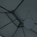 Zahradní altán Jaden 3x4 m antracitový