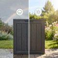 Zahradní úložný box Ezra 113 L černý