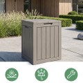 Zahradní úložný box Ezra 113 L šedý