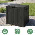 Zahradní úložný box Ezra 117 L černý