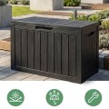 Zahradní úložný box Ezra 170 L černý