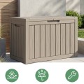 Zahradní úložný box Ezra 170 L šedý