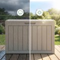 Zahradní úložný box Ezra 170 L šedý