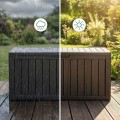 Zahradní úložný box Ezra 272 L černý