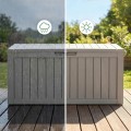 Zahradní úložný box Ezra 272 L šedý