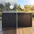 Zahradní úložný box Ezra 340 L černý