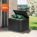 Zahradní úložný box Molly 190 L antracitový